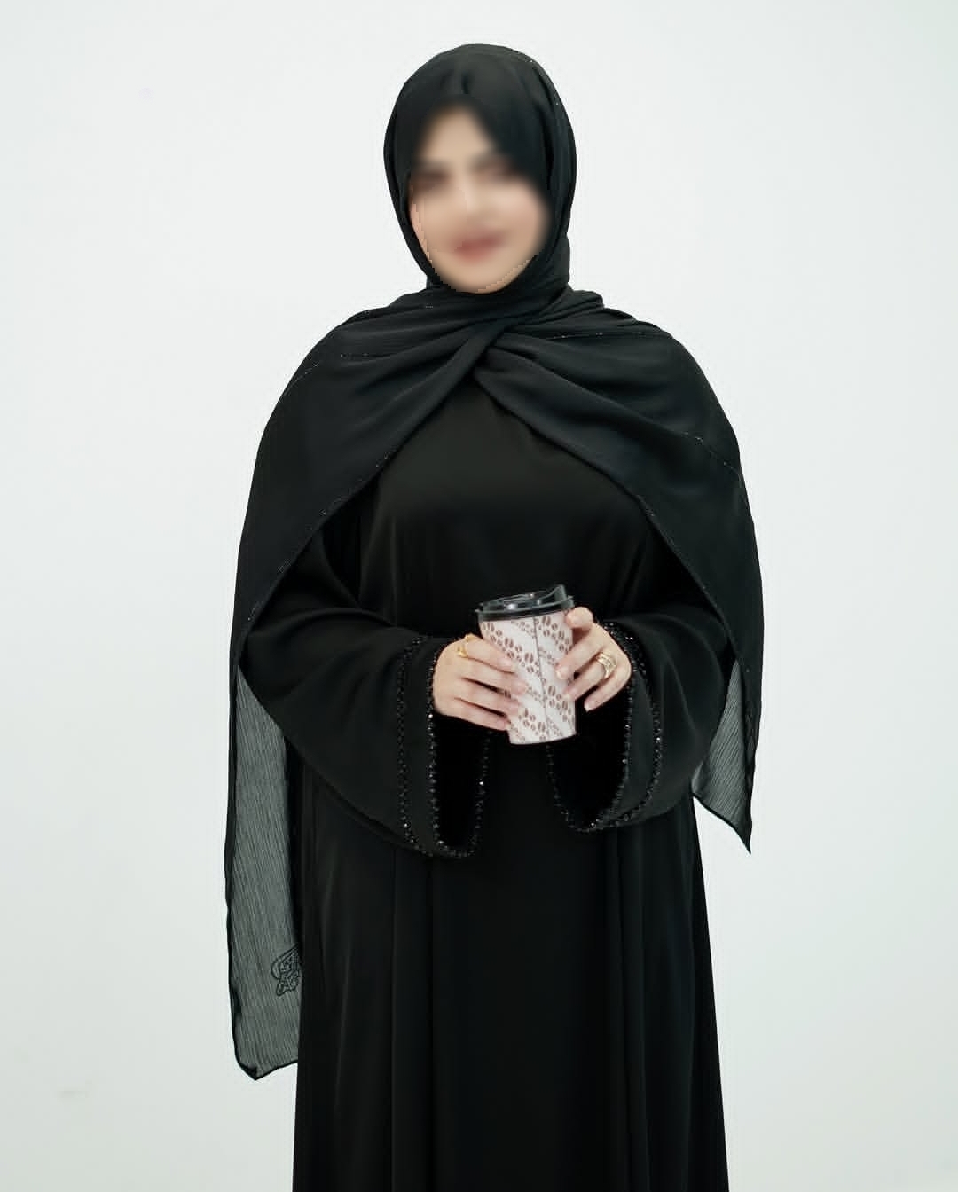 عبای جواهر دوزی مشکی مجلسی
